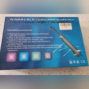 Portable High Frequency. ONLY glass attachment and original box. NO beauty wand.